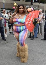 Lizzo Wears Ozempic Halloween Costume After Denying She Took Medication