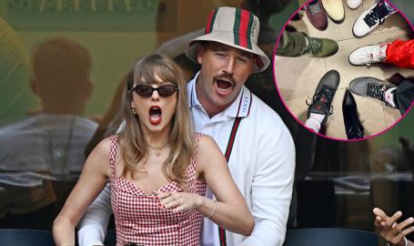 Taylor Swift Joins Travis Kelce's BFF Aric Jones in Game Day Squad Pic