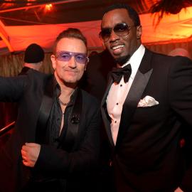 Bono Seemingly Dodges a Kiss From Diddy in Resurfaced 2014 Clip