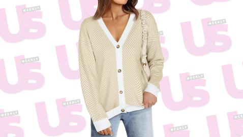 Look Like a Yacht Wife in This Ultra-Cozy Striped Cardigan on Amazon