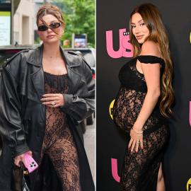 Francesca Farago Takes a Page From Hailey Bieber's Maternity Style