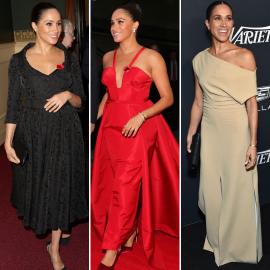 Meghan Markle Shows Off Weight Loss in Red Dress With a Plunging Neckline