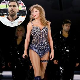 Taylor Swift Does Travis Kelce's 1st Down Signal in Eras Tour Tribute