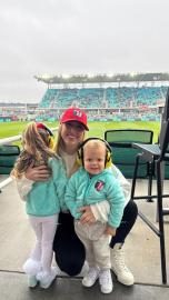 Pregnant Brittany Mahomes Snuggles Her 2 Kids at KC Current Soccer Game