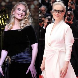 Adele Hugs Meryl Streep at Las Vegas Show in ‘Death Becomes Her’ Costume