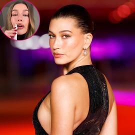 Hailey Bieber’s Updated Fall Lip Combo Is So Cinnamon Bun-Coded