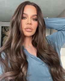 Khloe Kardashian Debuts Glossy Brown Hair — And Kourtney Kardashian Approves