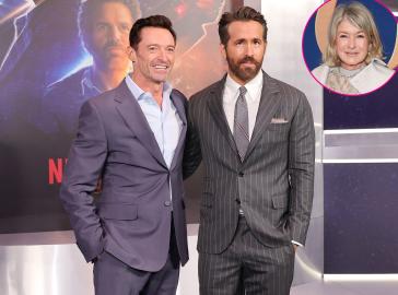 Hugh Jackman Reacts After Martha Stewart Claims Ryan Reynolds Isn't Funny