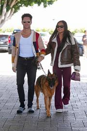 Jenn Tran and Sasha Farber Serve Off Duty His-and-Hers Style Vibes