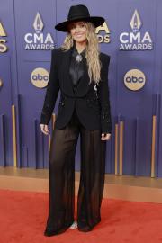 Lainey Wilson Shows Off 20-Lb. Weight Loss in Sheer Black Pants at CMAs