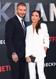 See David Beckham Go Shirtless for Workout With Wife Victoria Beckham