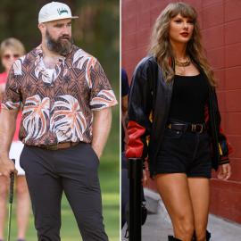 Taylor Swift Hugs Jason Kelce After He Uses Slur While Defending Travis