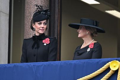 Kate Middleton Attends Remembrance Sunday Service With Prince William
