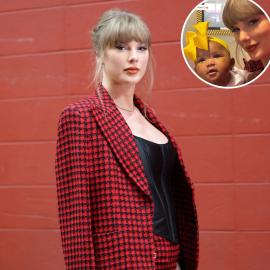 Taylor Swift Holds Chiefs WAG Chariah Gordon's Baby in Game Day Photo
