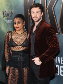 Aaron Taylor-Johnson Saves Ariana DeBose From a Wardrobe Malfunction