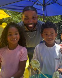 Tristan Thompson Bonds With 3 of His Children in Rare Family Photos