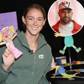 Kylie Kelce Jokes About Daughter Ellie Looking Like Uncle Travis Kelce