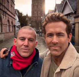 Ryan Reynolds Brings Channing Tatum to Wrexham AFC Match