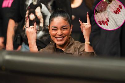 Vanessa Hudgens’ Holiday and Birthday Nails are Red Hot