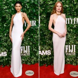 Zendaya and Jessica Chastain Match in Halter Dresses at the Gotham Awards