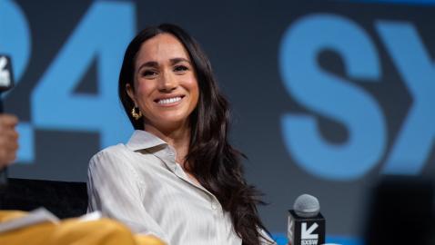 Meghan Markle’s Leg-Heightening Wide Leg Pant Look is Just $20