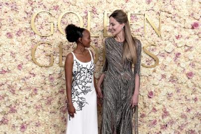 Angelina Jolie's Daughter Zahara Accompanies Her to 2025 Golden Globes