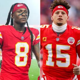 Chiefs’ DeAndre Hopkins Reacts to Patrick Mahomes Being Called a 'Villain'