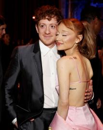 Ariana Grande and Boyfriend Ethan Slater React to Her Oscar Nom