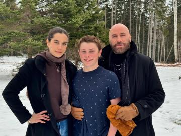 John Travolta Begins 2025 Alongside Kids Ella and Ben in New Photo