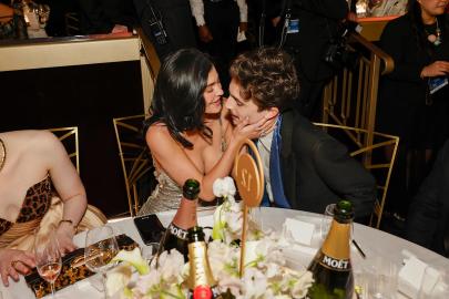 Kylie Jenner and Timothee Chalamet Pack on the PDA at Golden Globes