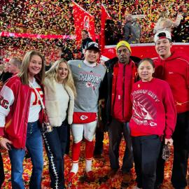 Patrick Mahomes Reunites With His Parents, Brother After Championship Win