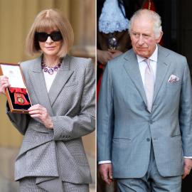 Anna Wintour Removes Sunglasses, Wears Royal Jewels to Meet King Charles