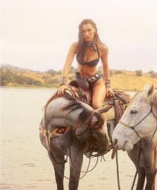 Bella Hadid’s Cowgirl Aesthetic Inspires a New Frankies Bikinis Collab