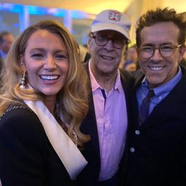Blake Lively and Ryan Reynolds Smile in Photo With Chevy Chase