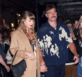 Travis Kelce's Funniest Quotes About Taylor Swift at Super Bowl Press Events