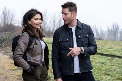 Justin Hartley Teases Pure and Raw 'Tracker' Reunion With Wife Sofia Pernas