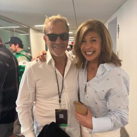Hoda Kotb Poses With Kevin Costner at Super Bowl After Fans 'Shipped' Them