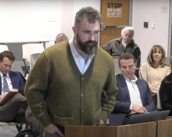 Why Jason Kelce Took the Microphone at Local Zoning Board Meeting