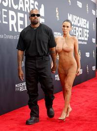 Kanye West's Wife Bianca Censori Literally Bares All on Grammys Carpet