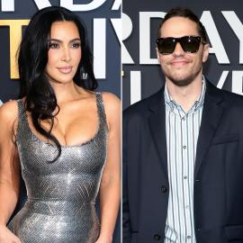 Exes Kim Kardashian and Pete Davidson Attend SNL 50 Anniversary Special