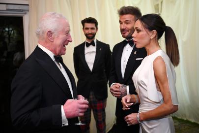 King Charles and Queen Camilla Dine With Stanley Tucci, Beckhams and More