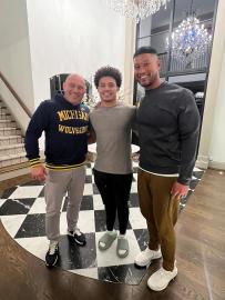 Marcus Freeman and His Son Had Recruiting Meeting with Univ. of Michigan