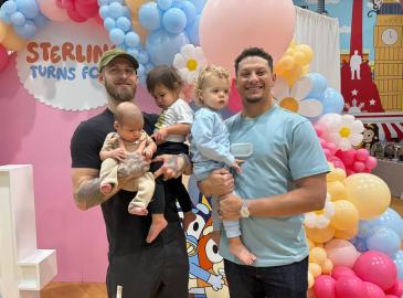 Patrick Mahomes Shows Off Cropped Haircut During Daughter's Birthday Bash