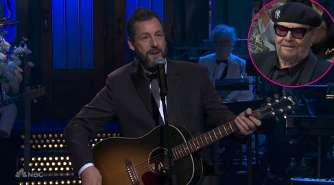 Adam Sandler Proclaims Jack Nicholson ‘Made it Out' to 'SNL 50'