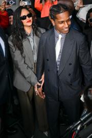 ASAP Rocky and Rihanna Wear His-and-Hers Suits at Rapper’s Acquittal