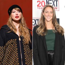 Taylor Swift Steps Out With Kylie Kelce, Haim and More Before Super Bowl