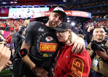Travis Kelce Hopes Mom Won’t Wear Split Chiefs-Eagles Jersey to Super Bowl