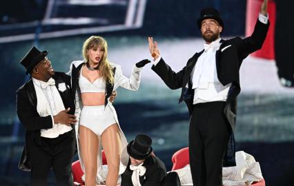 Travis Kelce Explains Why 'Eras Tour' Cameo Was 'A Whole New World' for Him