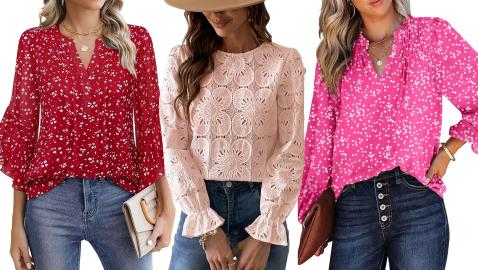 17 Flowy Spring Blouses on Amazon That Look Boutique-Worthy