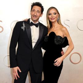 ‘Popsy’ Adrien Brody Thanks Georgina Chapman, Harvey Weinstein's Kids at Oscars